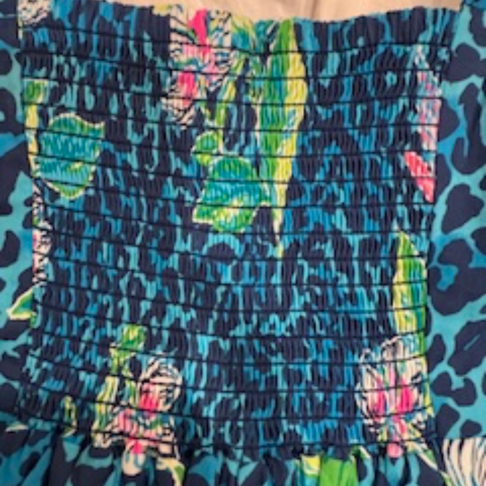 Lilly Pulitzer Alision Dress- Pockets! Formentera Turquoise Hot On The Spot, 4 - Picture 5 of 7